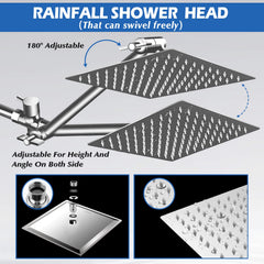 Ashwanth brass extension arm showing angle adjustment for custom shower positioning benefit