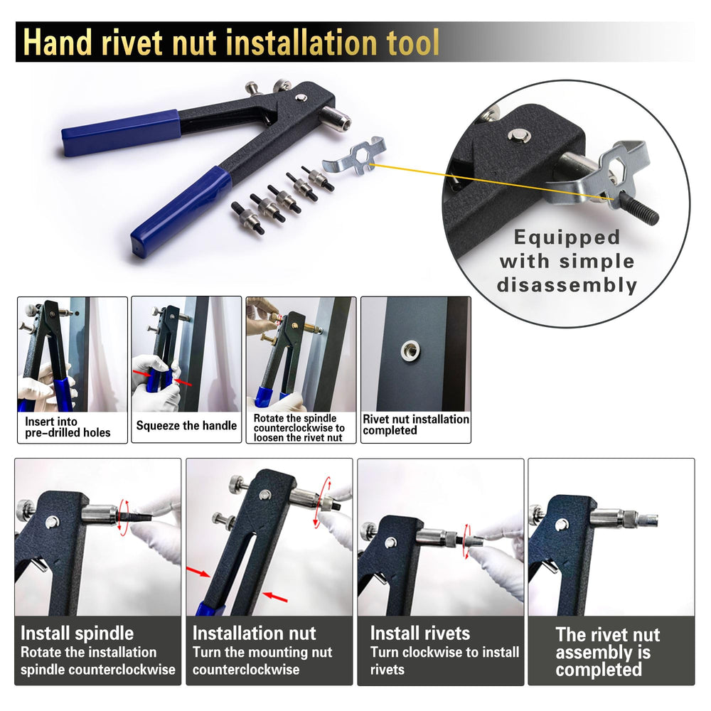 ASKWAY installed rivet nut in sheet metal illustrating secure threaded attachment