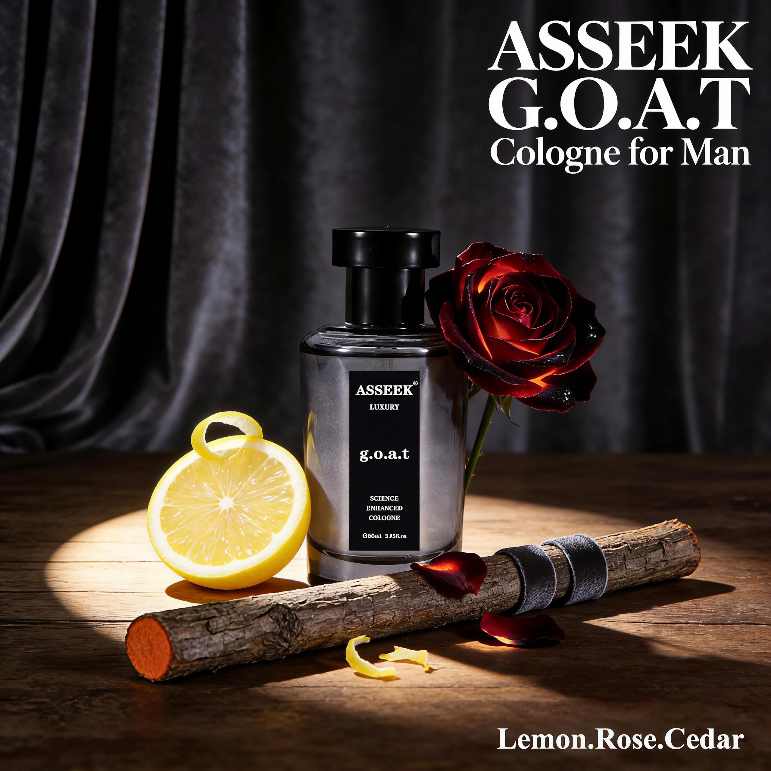 ASSEEK bottle side profile highlighting sleek shape and premium finish benefits
