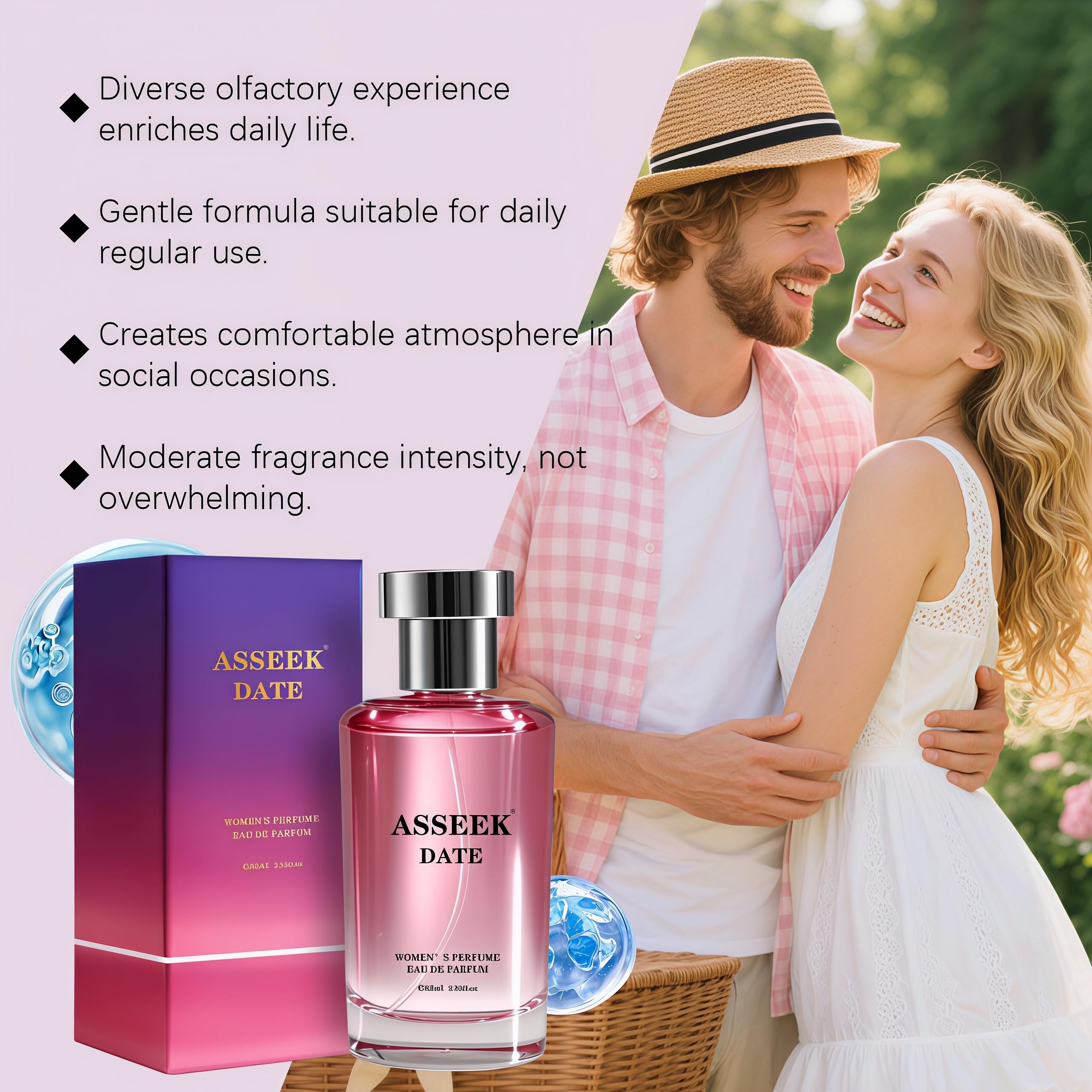 ASSEEK vanilla and sandalwood visual indicating warm base and lasting depth