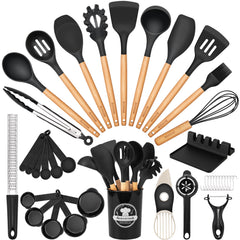 Astercook front packaging showing the full 39-piece set and organized layout benefit