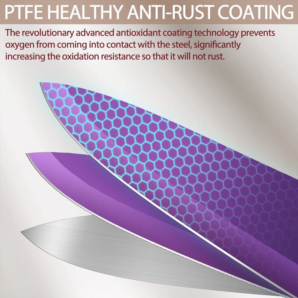 Astercook handle and bolster detail showing ergonomic grip advantage