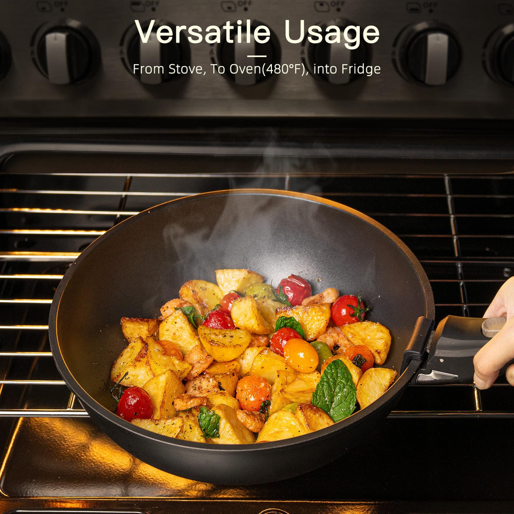Astercook induction-ready base underside showing flat design for efficient heating