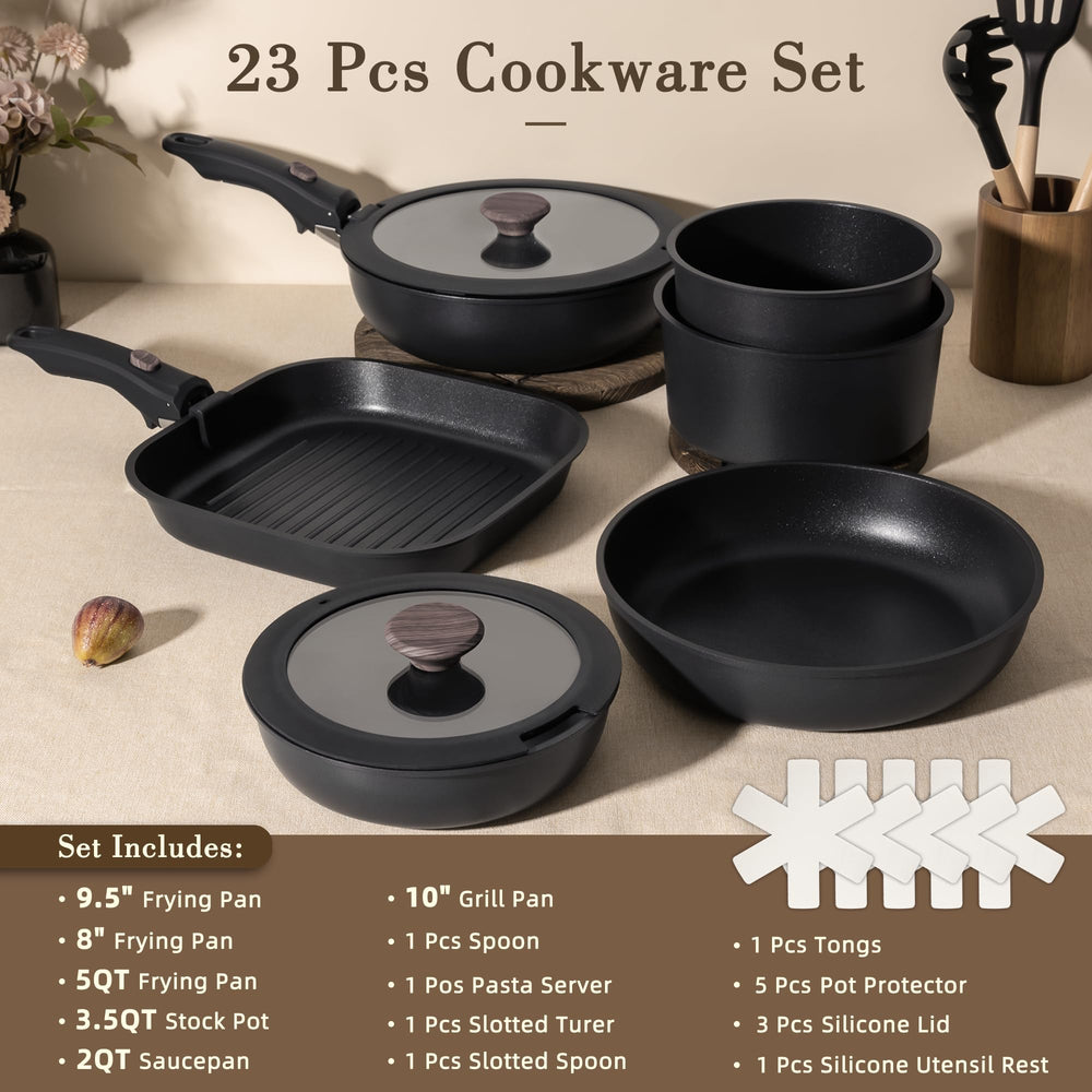 Astercook cookware inside oven without handle showing oven-safe versatility