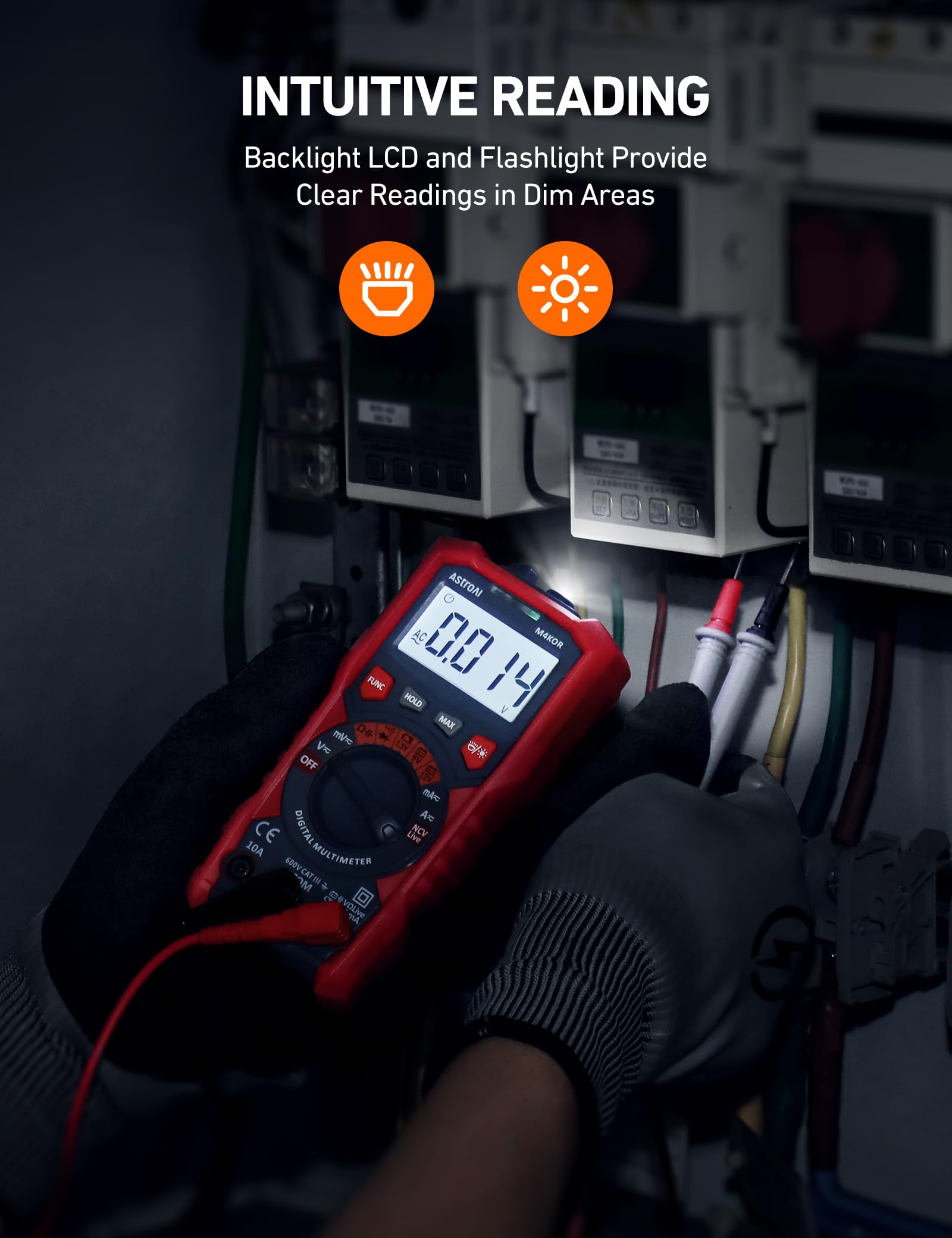 AstroAI showing battery test mode with green pass and red low indicators for clear results