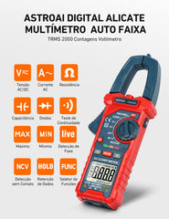 AstroAI clamp jaw close-up highlighting conductor center mark for accurate clamping