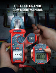 AstroAI non-contact voltage indicator lights showing visual alert for safety