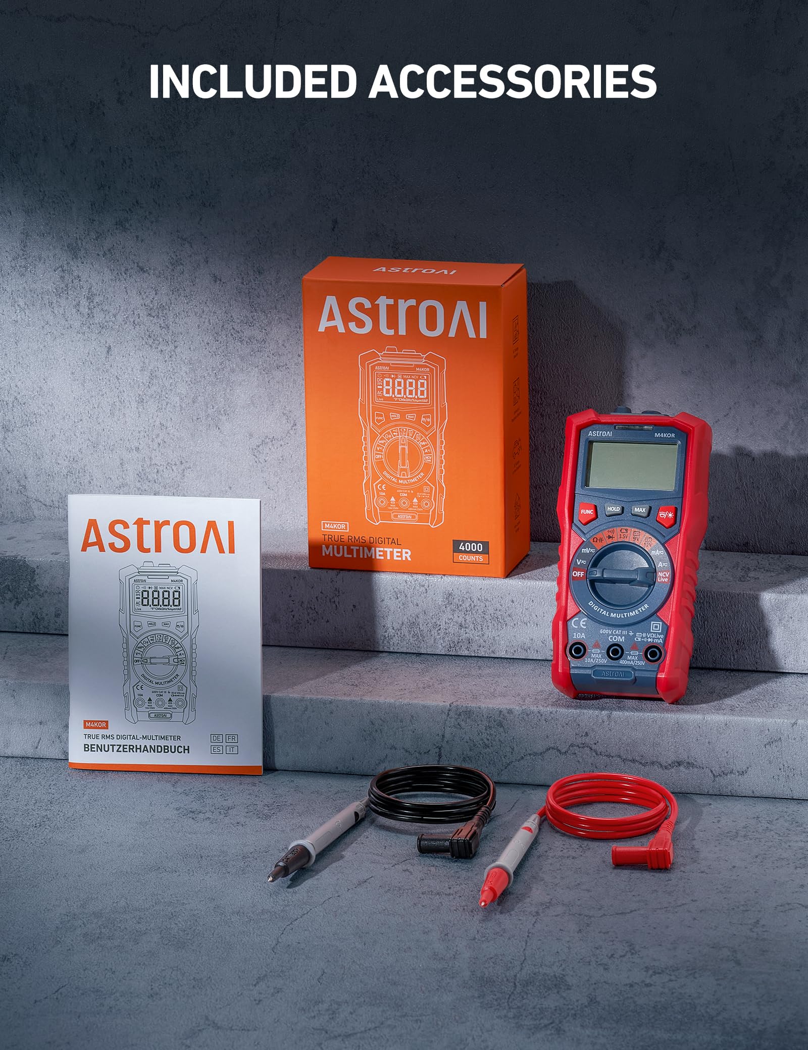 AstroAI on a workbench diagnosing automotive wiring, practical tool for DIY projects