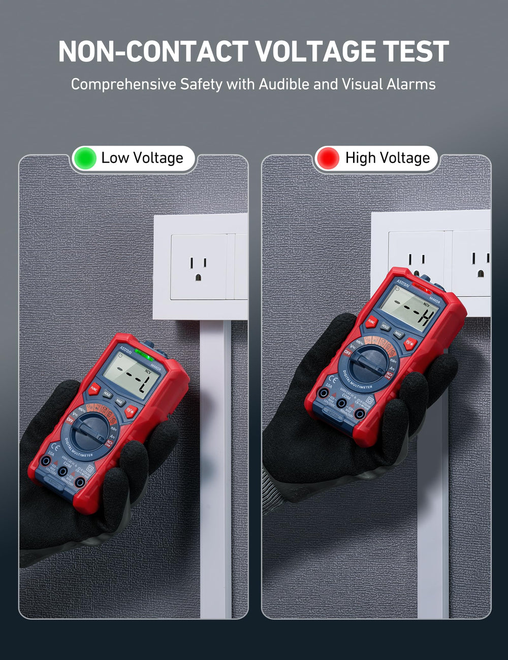 AstroAI probes and double ceramic fuse displayed to highlight overload protection