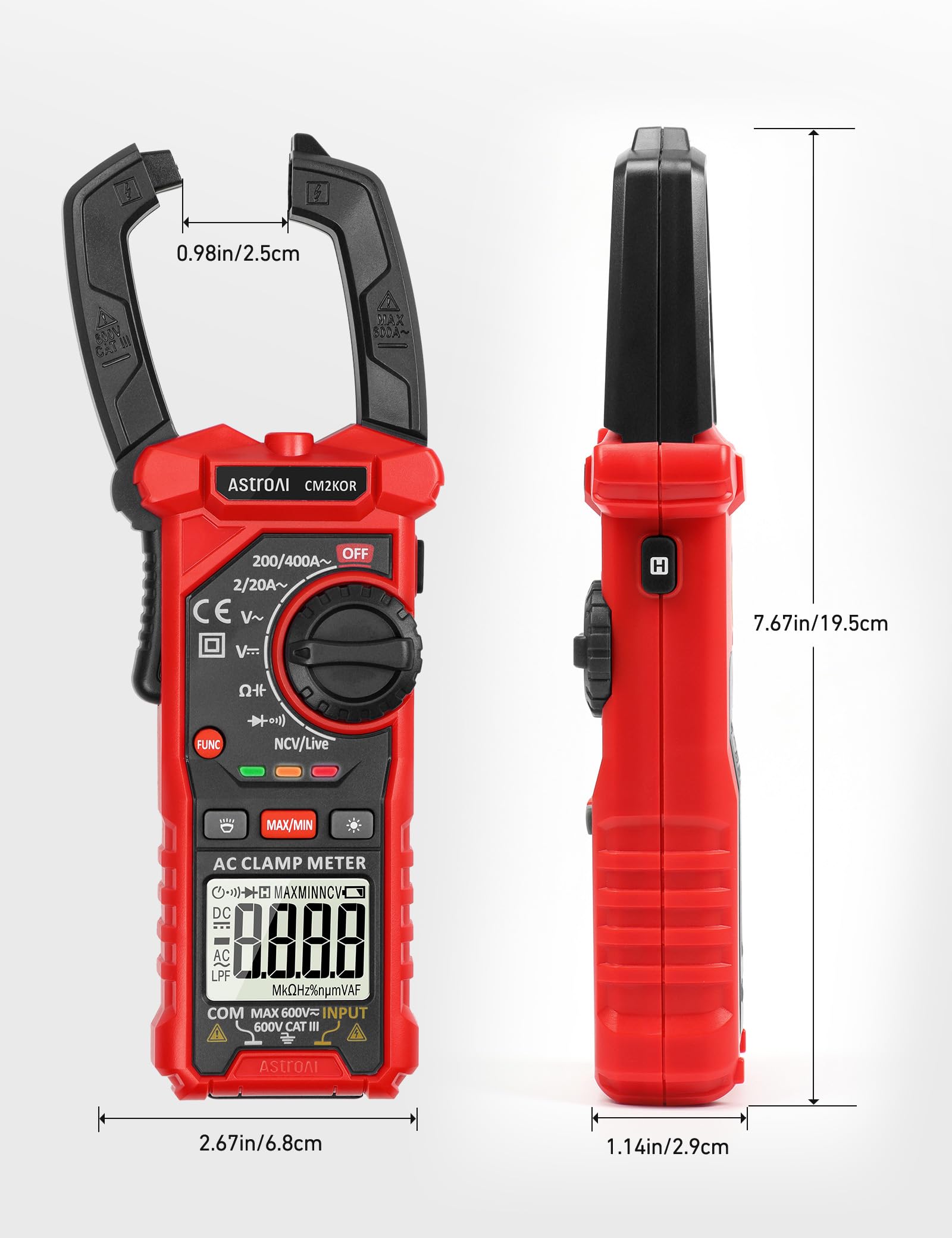 AstroAI scale comparison in hand to show compact portable size benefits