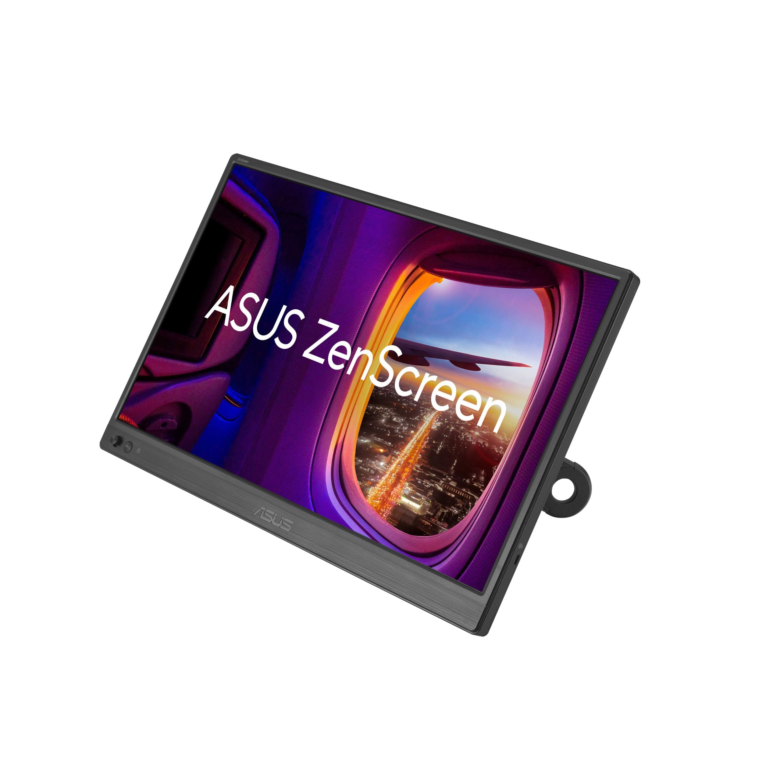 ASUS ZenScreen closeup of USB-C and mini-HDMI ports for versatile connectivity