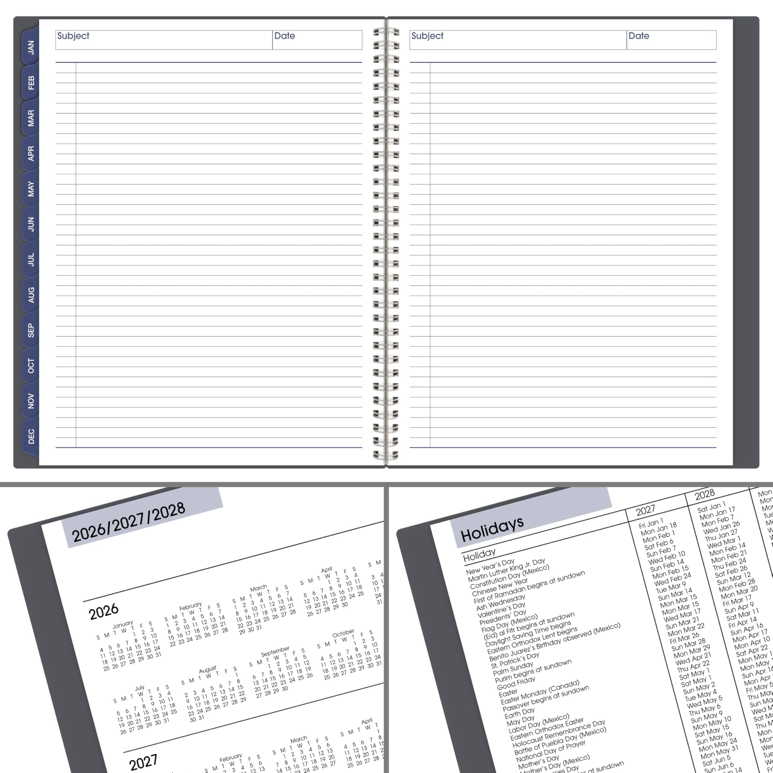 AT-A-GLANCE paper resisting ink bleed to keep notes legible