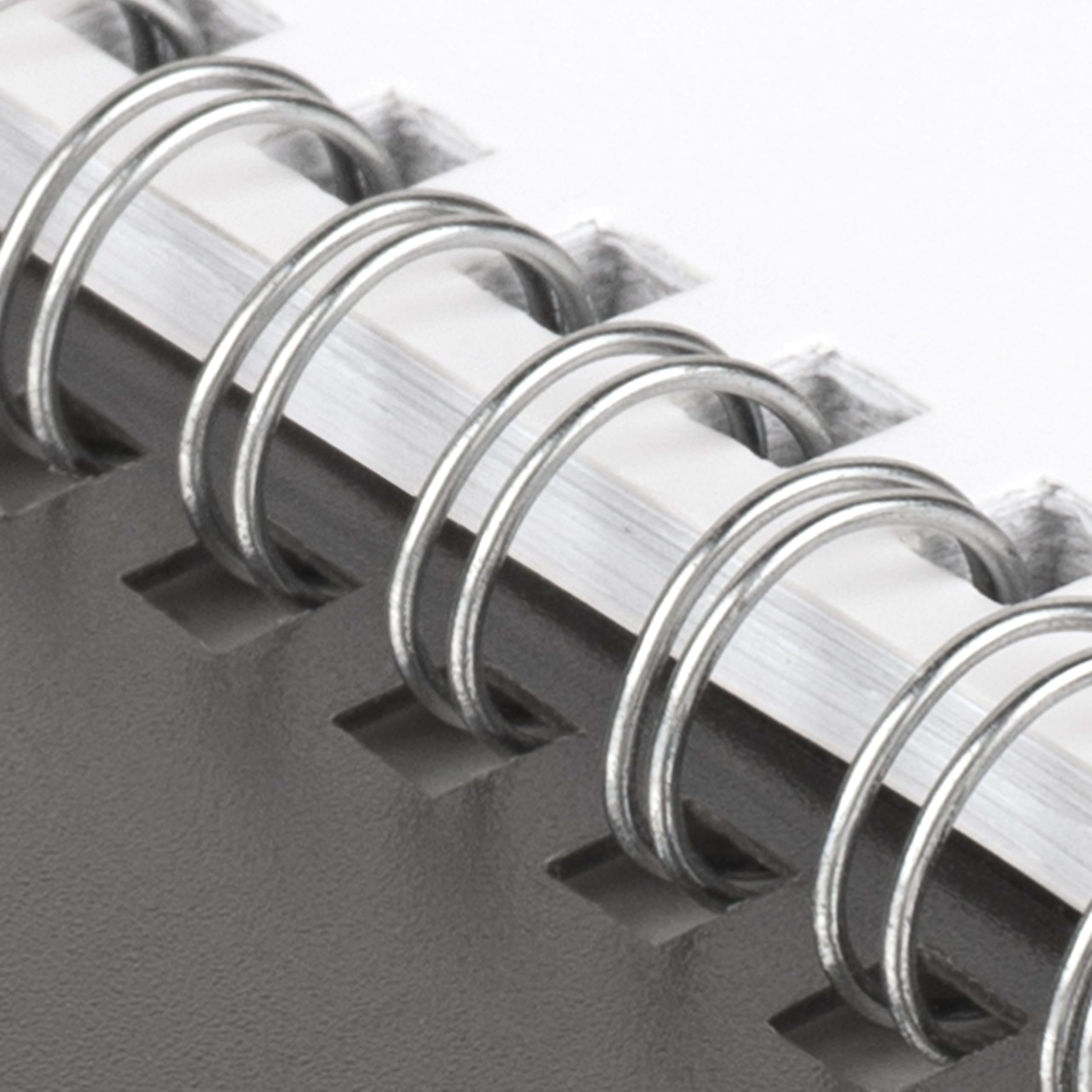 AT-A-GLANCE twin wire binding detail for secure, flat writing