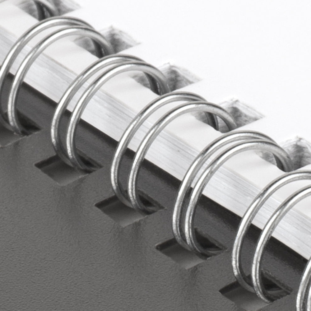 AT-A-GLANCE twin wire binding detail for secure, flat writing