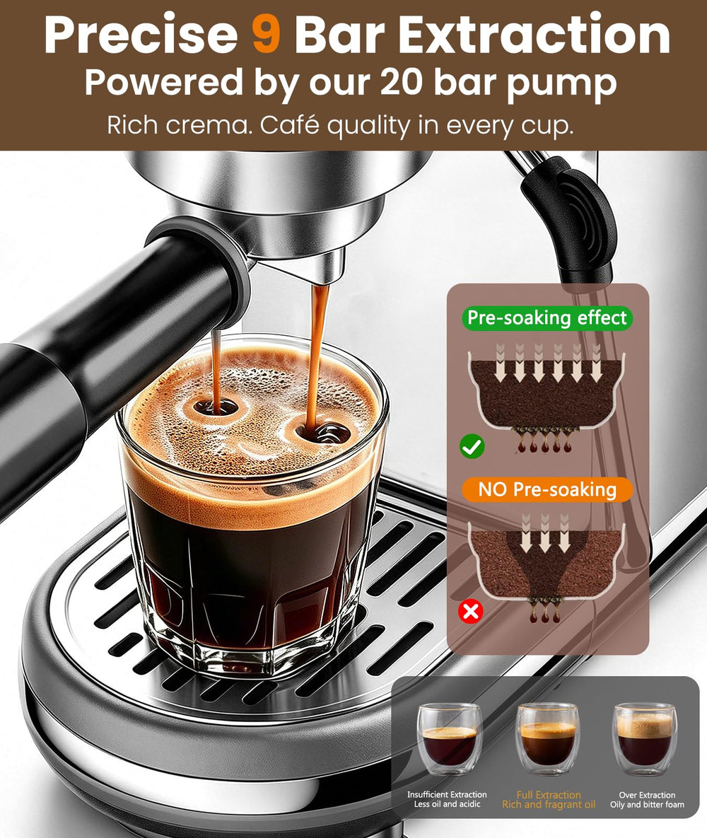 atatix steam wand frothing milk into dense microfoam for creamy cappuccinos