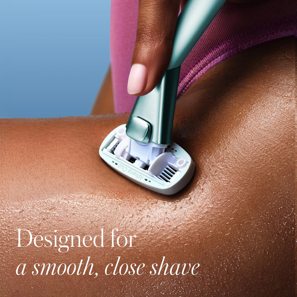 Athena Club mint handle profile with ergonomic non-slip grip offering better control
