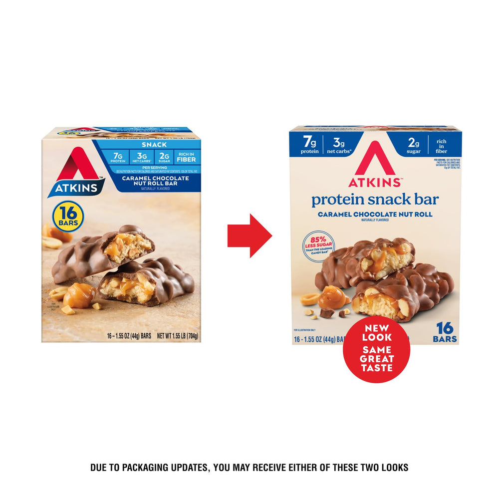 Atkins chopped peanuts detail highlighting crunchy nut pieces and flavor