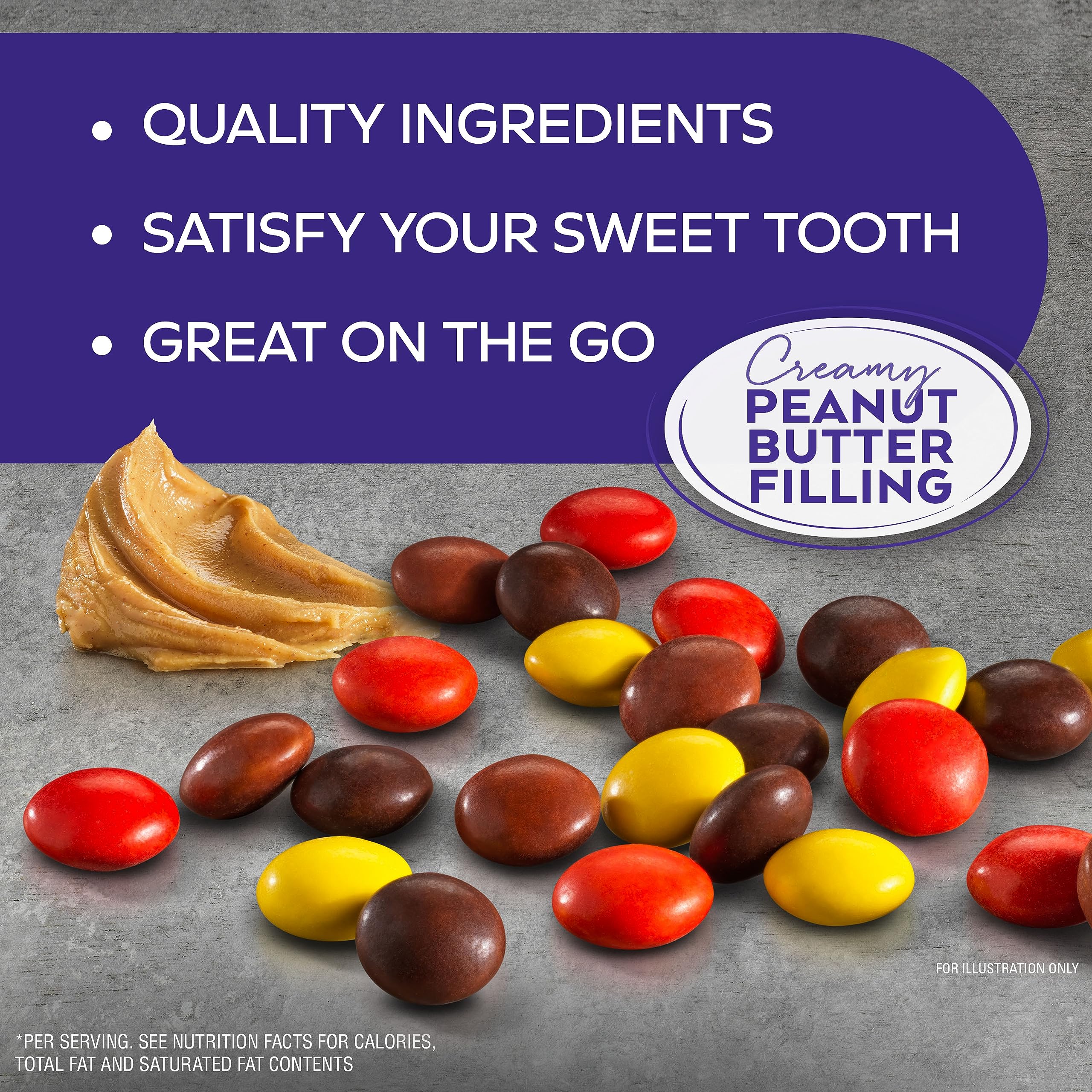 Atkins Endulge peanut butter candies closeup highlighting indulgent flavor