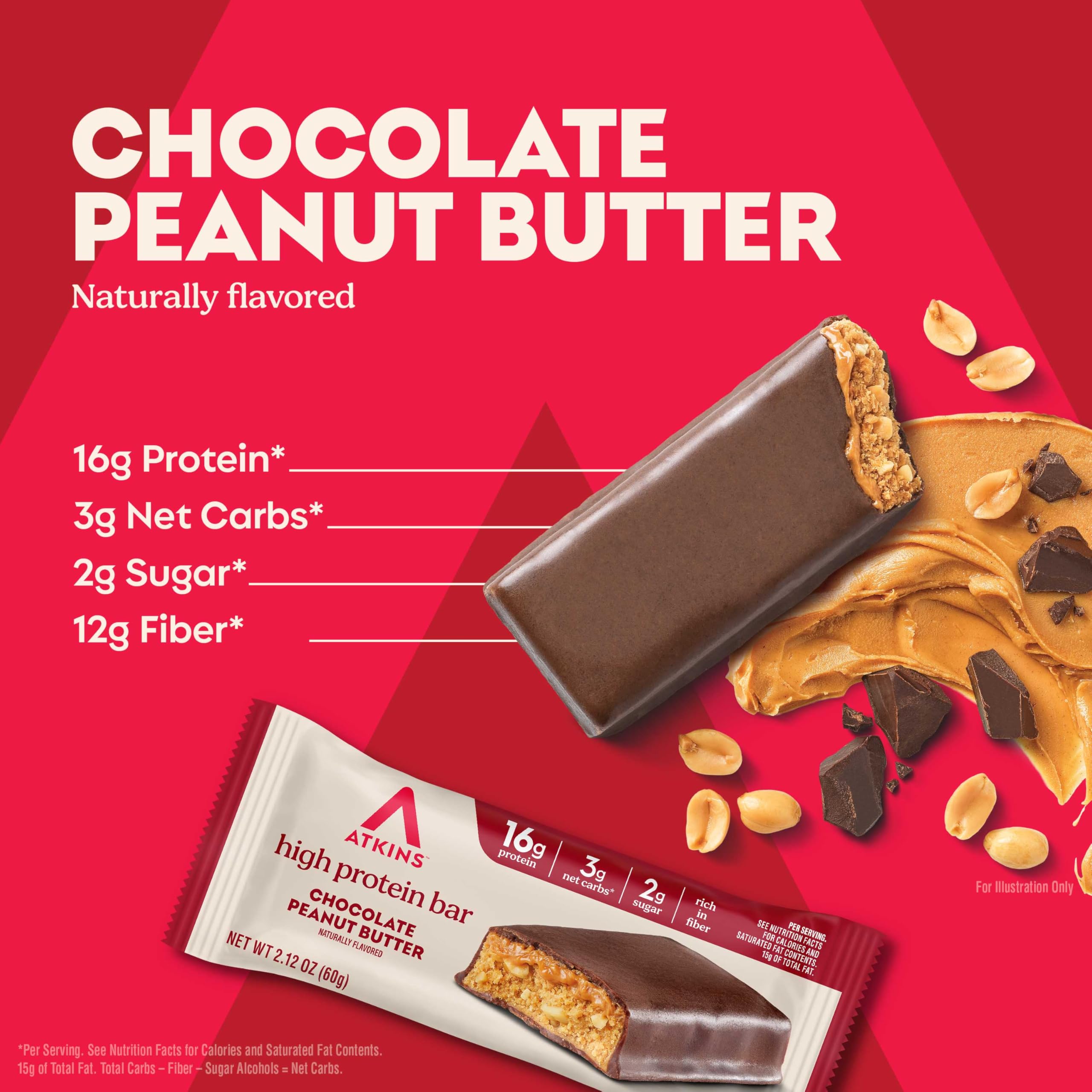 Atkins individually wrapped bar on desk for convenient workday protein snack
