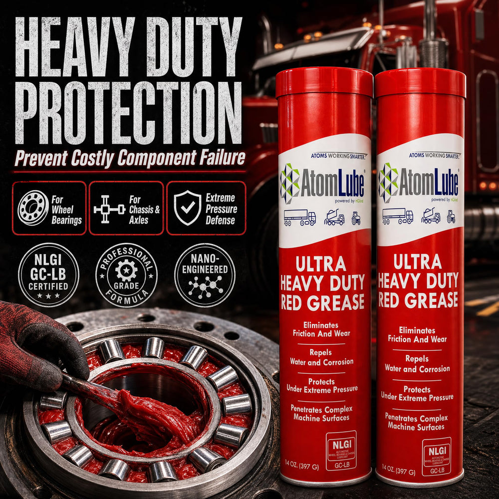 AtomLube tube close-up with readable nozzle and easy-apply design