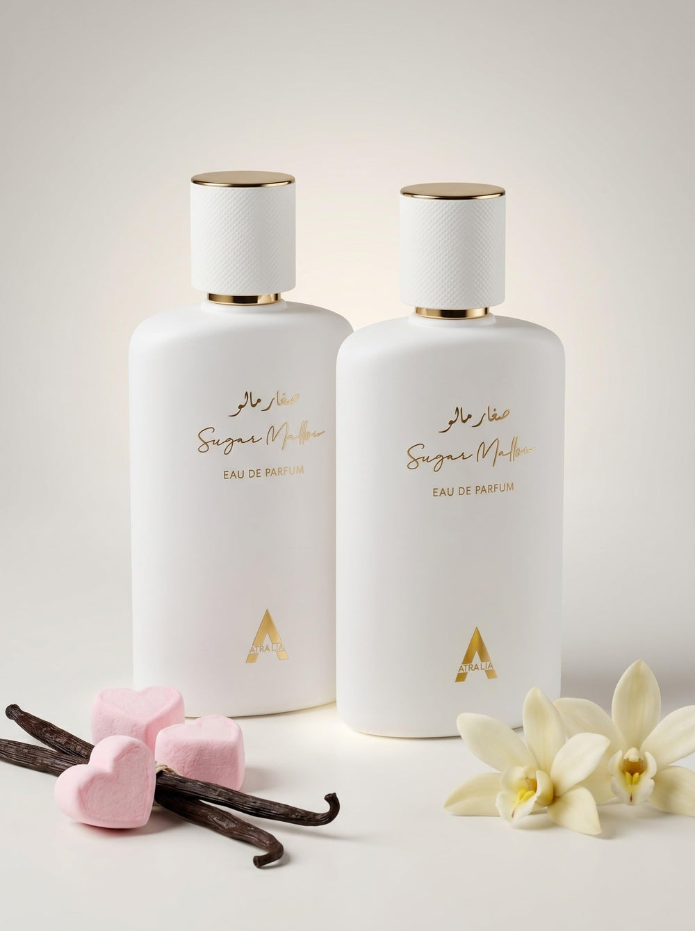 Atralia cap and label close-up showing branding and clean finish