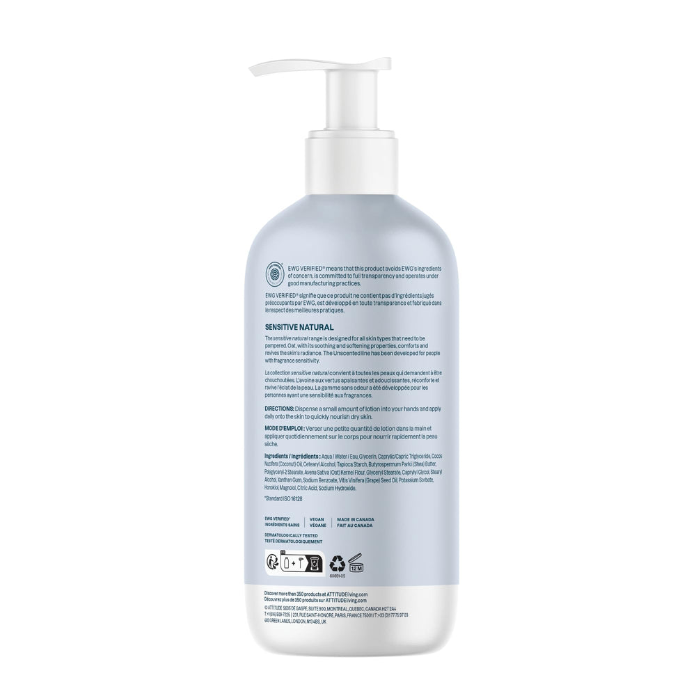 ATTITUDE ingredients label close-up showing EWG VERIFIED transparency benefit