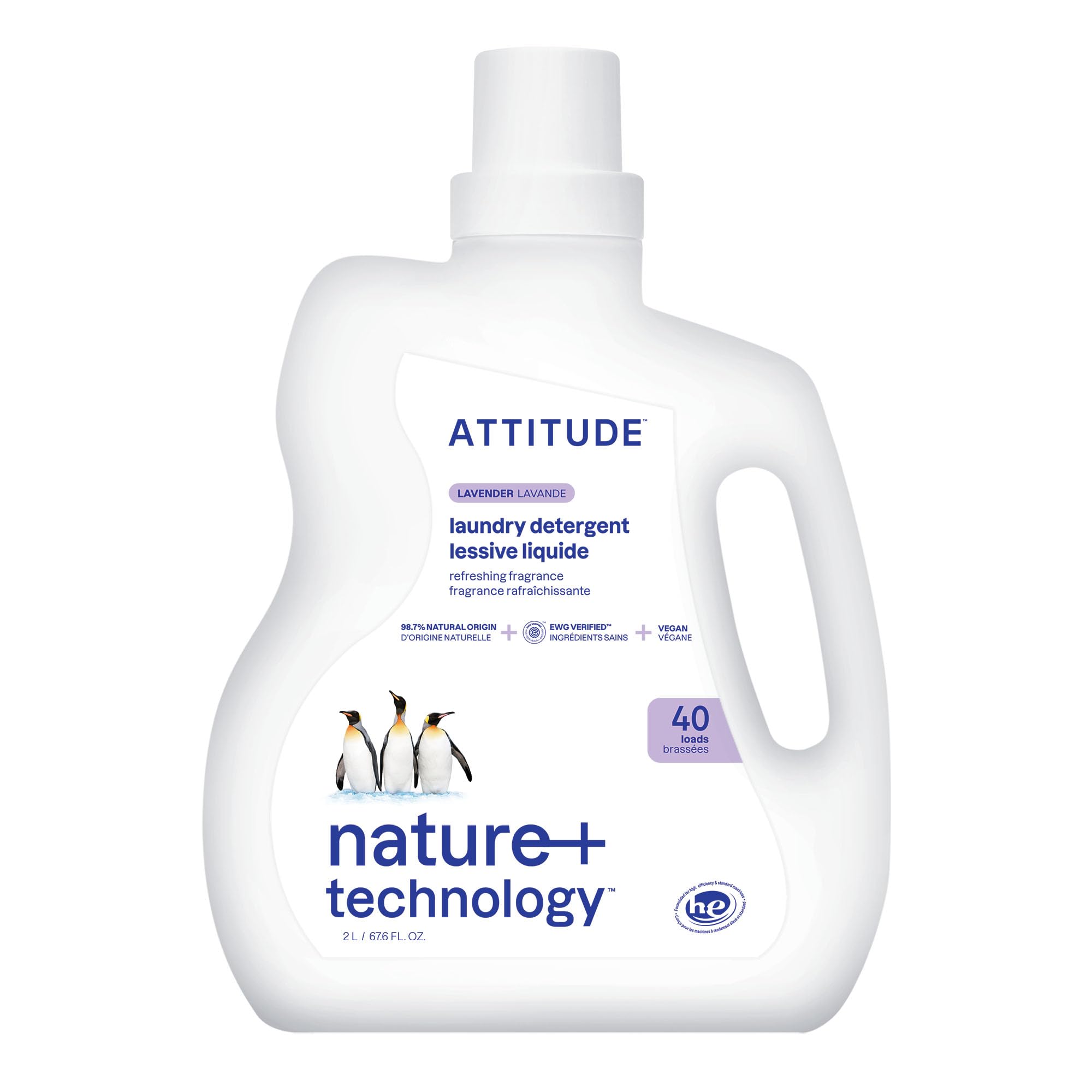 ATTITUDE front packaging showing lavender scent and EWG Verified benefit