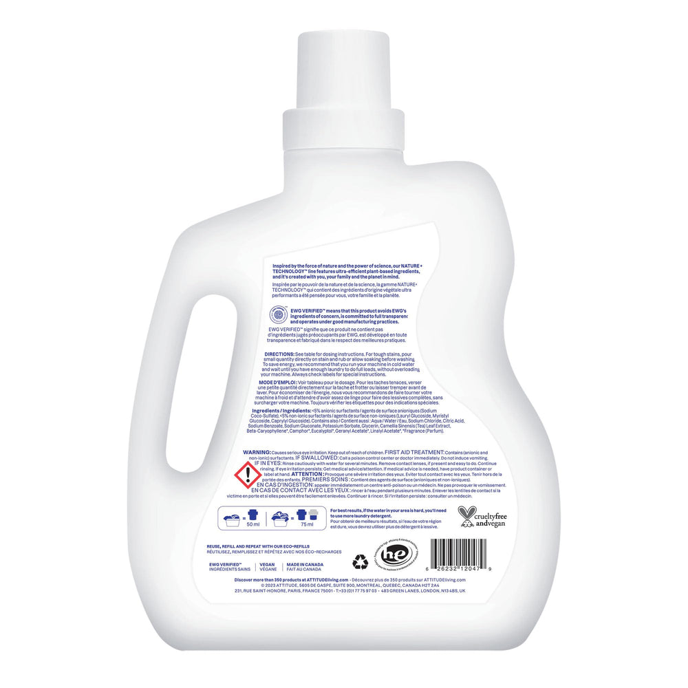 ATTITUDE bottle on bathroom shelf in lifestyle shot conveying natural fragrance