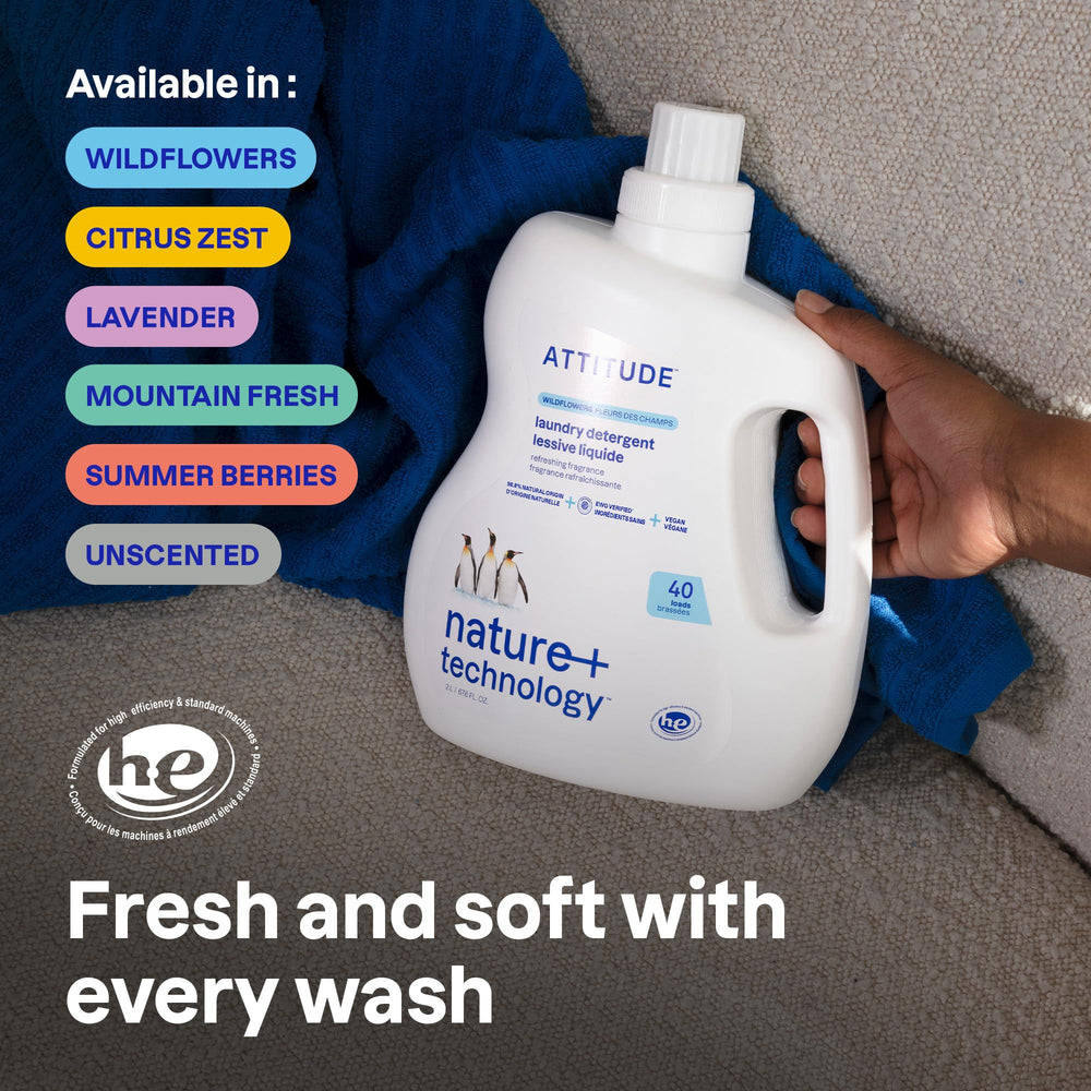 ATTITUDE close-up of liquid texture highlighting concentrated cleaning power