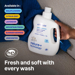 ATTITUDE close-up of liquid texture highlighting concentrated cleaning power