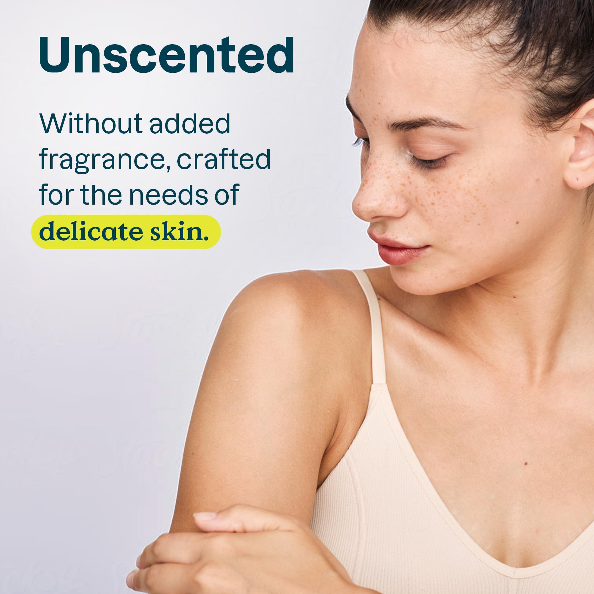 ATTITUDE lotion being smoothed on forearm showing fast absorption benefit