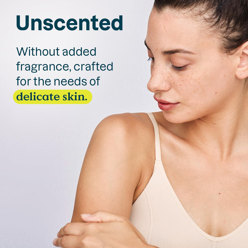 ATTITUDE lotion being smoothed on forearm showing fast absorption benefit