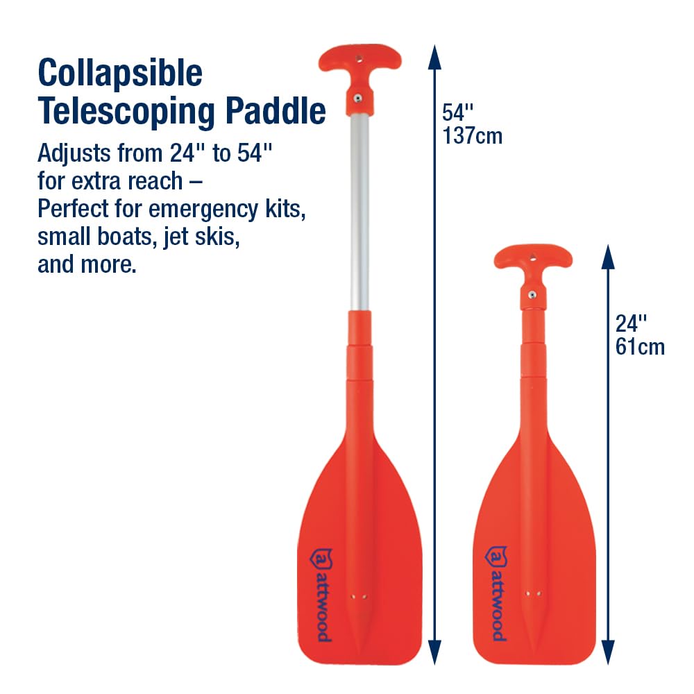 attwood paddle in use on kayak demonstrating emergency propulsion benefit