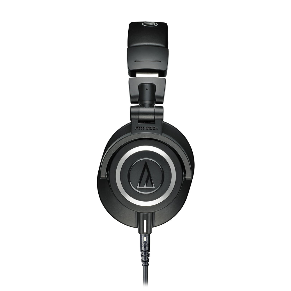 Audio-Technica ATH-M50X close-up of earcup revealing padding and isolation comfort