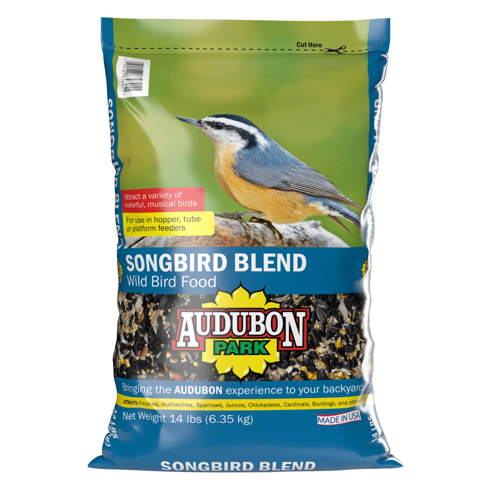 Audubon Park front bag showing product branding and weight for clear identification