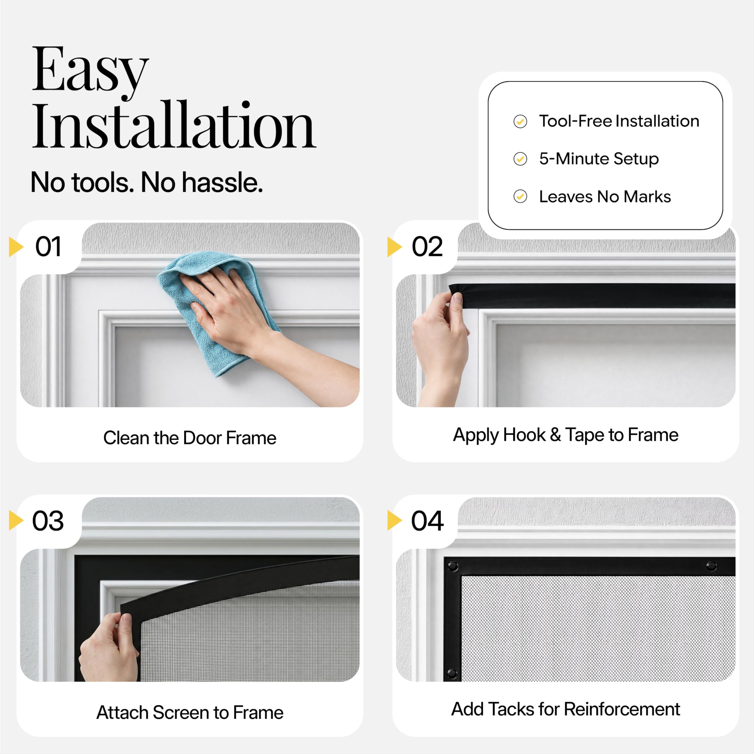 AUGO keep-open snaps holding sides back for easy access during gatherings