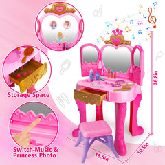 AugToy accessories laid out including rings comb and pretend perfumes for fine-motor play