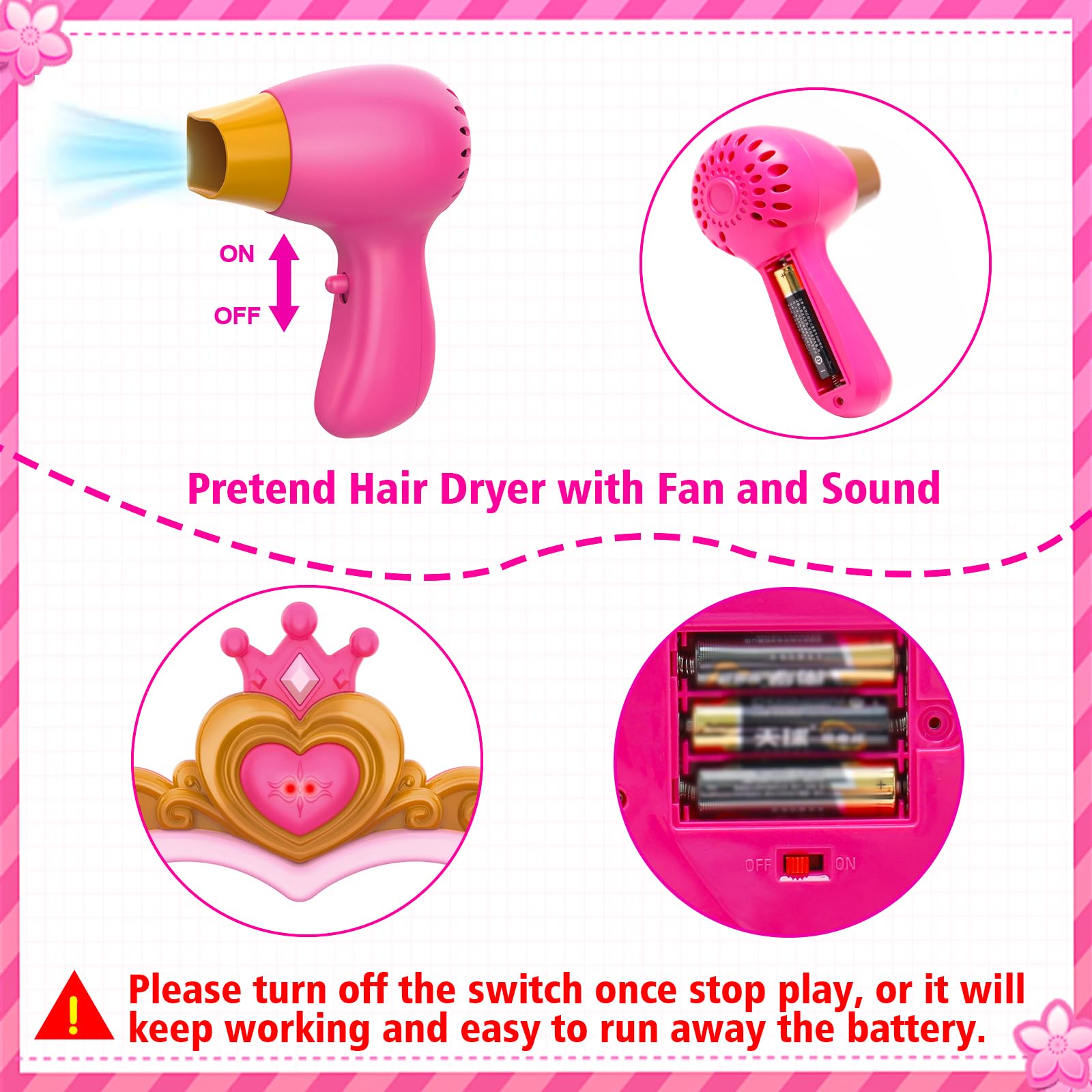 AugToy lifestyle playtime with child seated using vanity promoting creative role-play