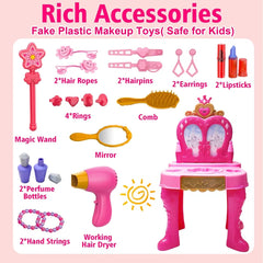 AugToy mirror closeup with princess image and lights for engaging imagination