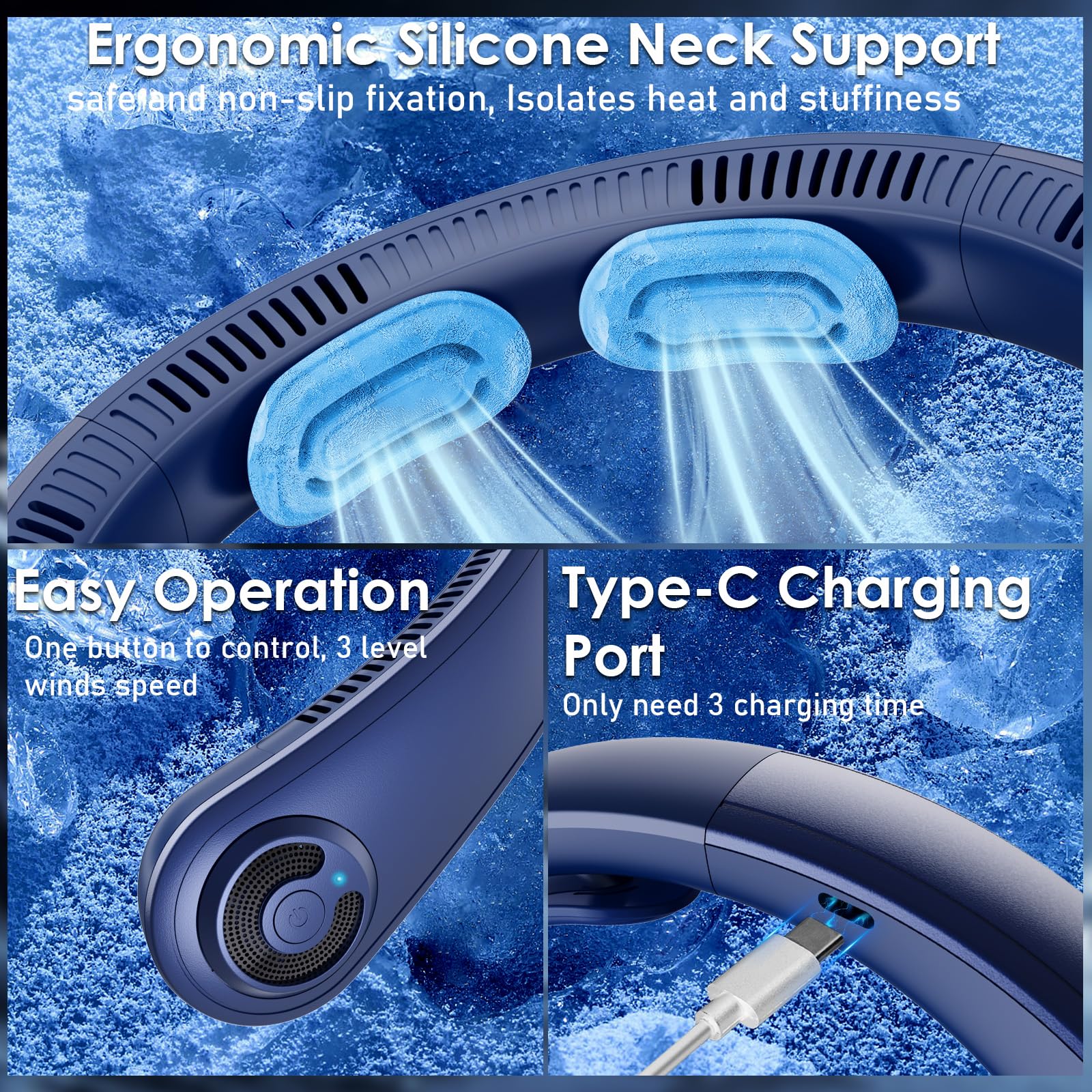 AUIIAH in travel bag lifestyle shot showing compactness for on-the-go cooling
