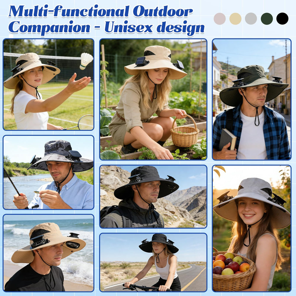AUJ hat folded compactly for travel and easy storage on the go
