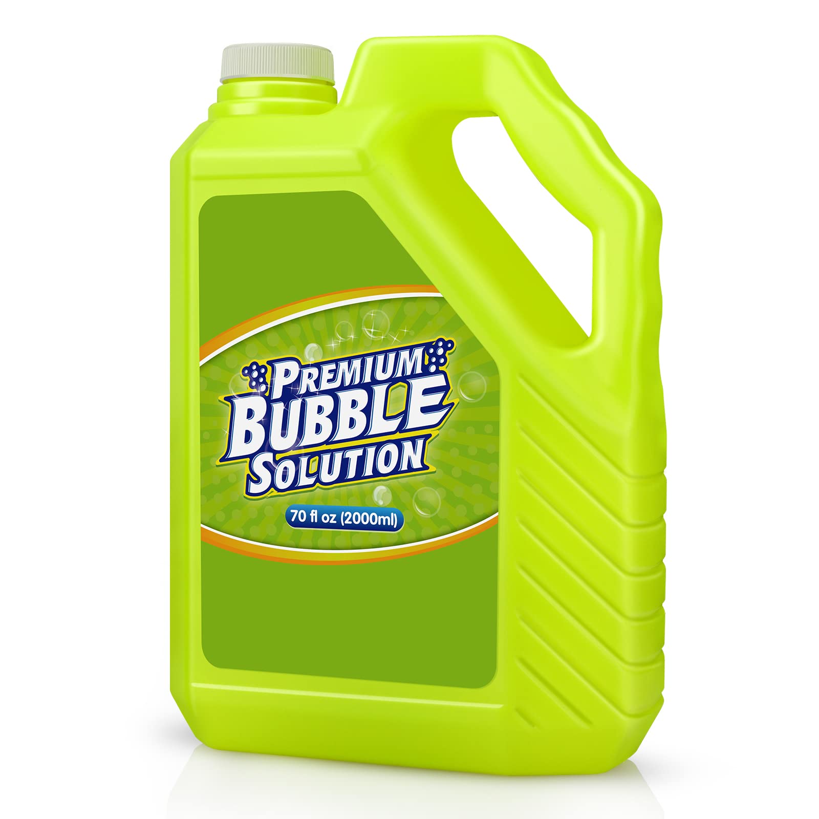 Aujazyble front view bottle showing 70 oz capacity and easy refilling benefit