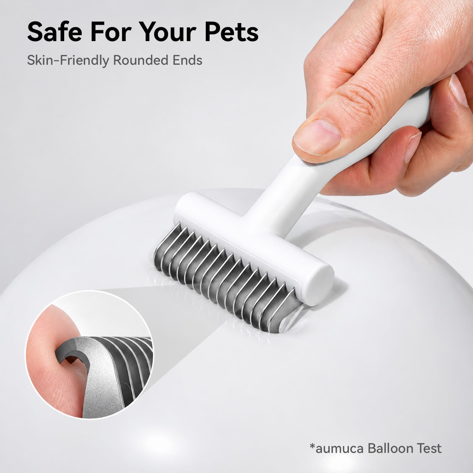 aumuca handle and snap-on blade cover for safe storage and easy handling