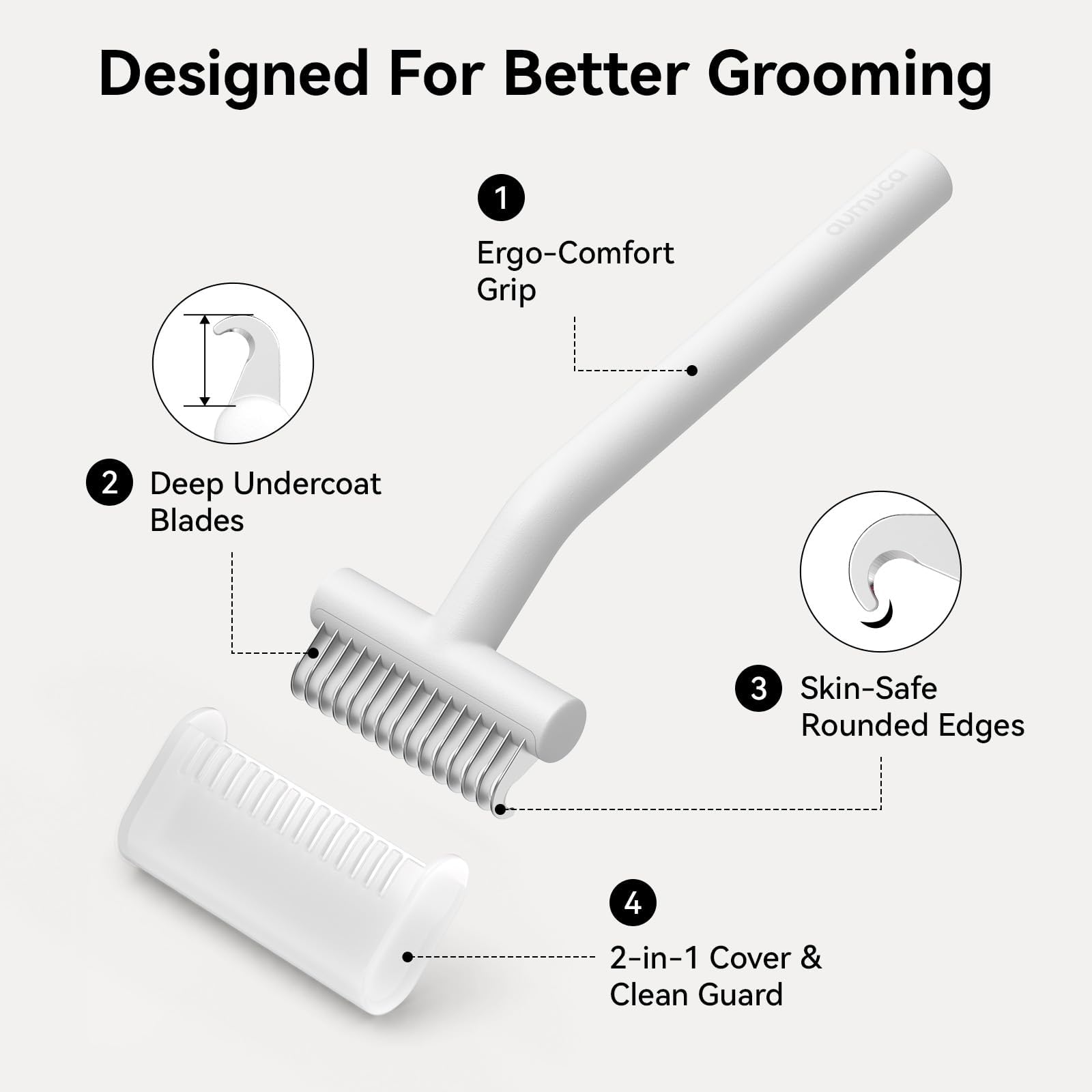 aumuca used on rabbit and horse targeted grooming for multi-pet households