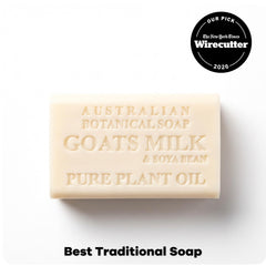Australian Botanical Soap close-up of bar texture showing smooth triple-milled surface for lasting use