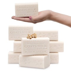 Australian Botanical Soap front packaging showing pack of eight and clear branding benefit convenience