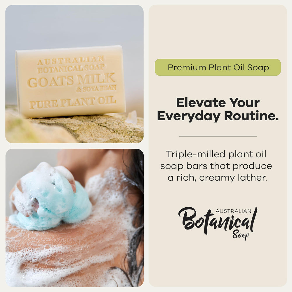 Australian Botanical Soap organic shea butter ingredient to highlight rich moisturizing benefit