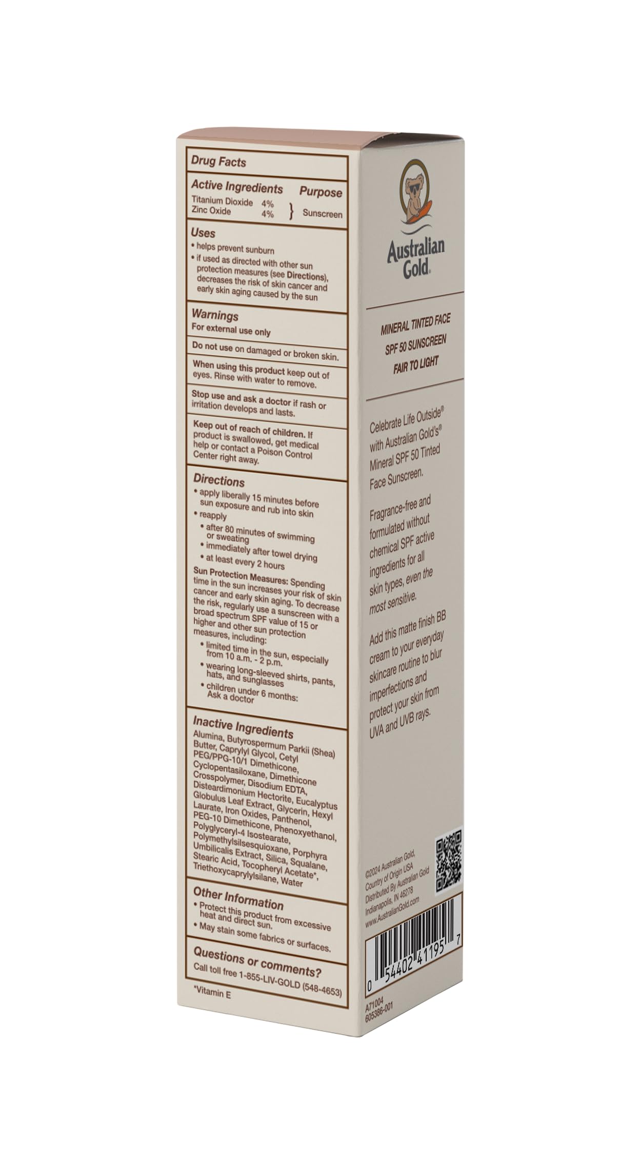 Australian Gold blending on hand demonstrating even coverage and easy blending