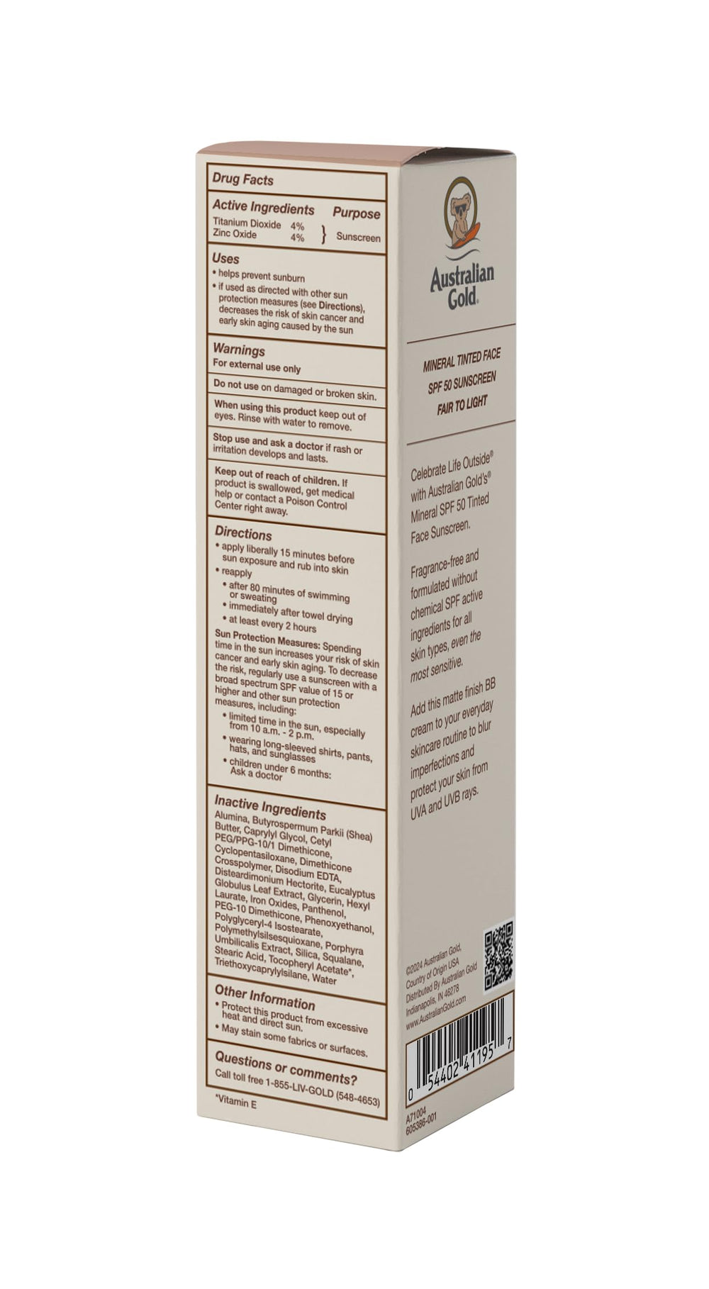 Australian Gold blending on hand demonstrating even coverage and easy blending