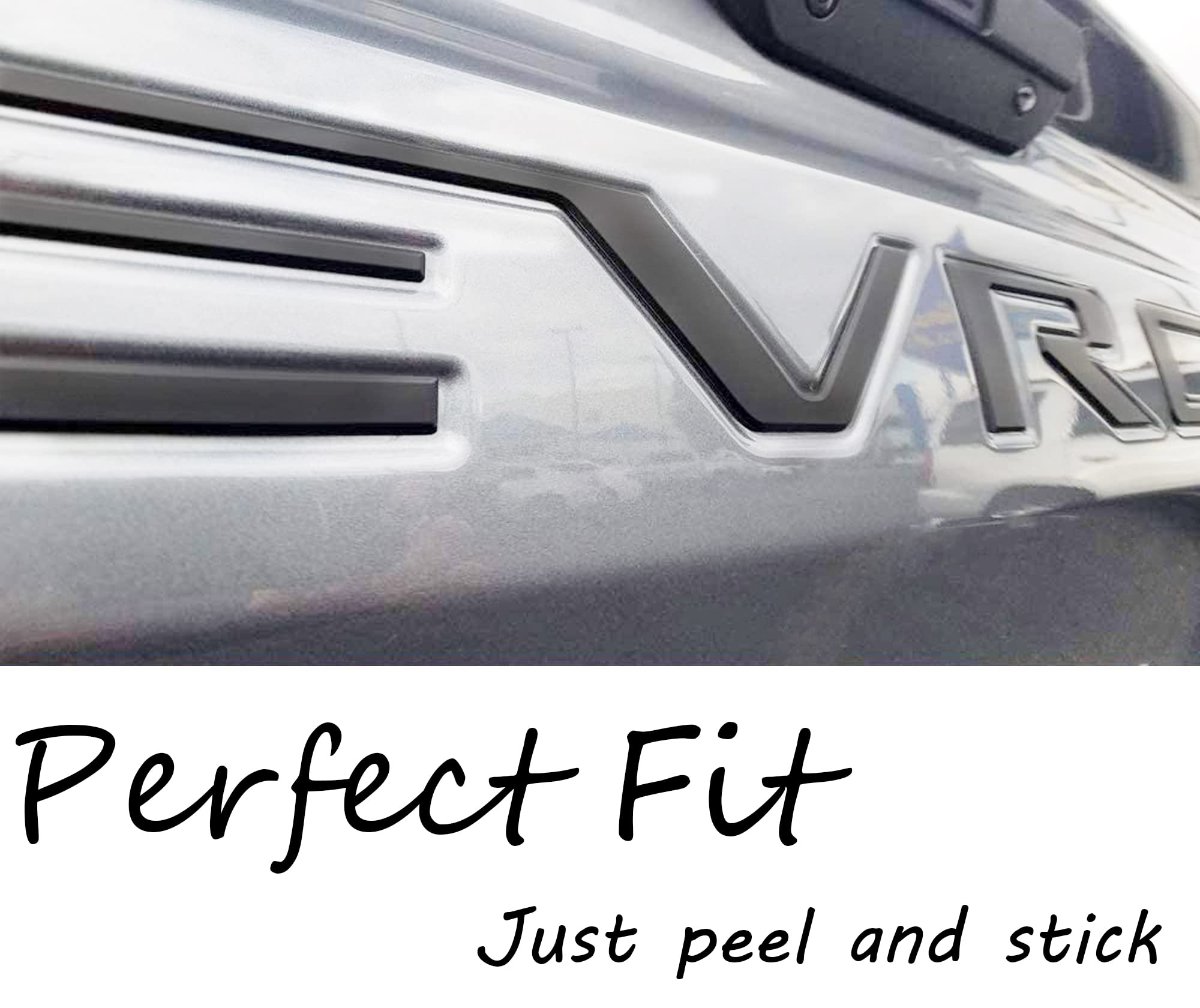 Auto Safety lifestyle shot of Silverado with new letters enhancing curb appeal on the road